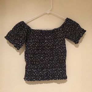 Purple Lilies, Off the Shoulder shirt